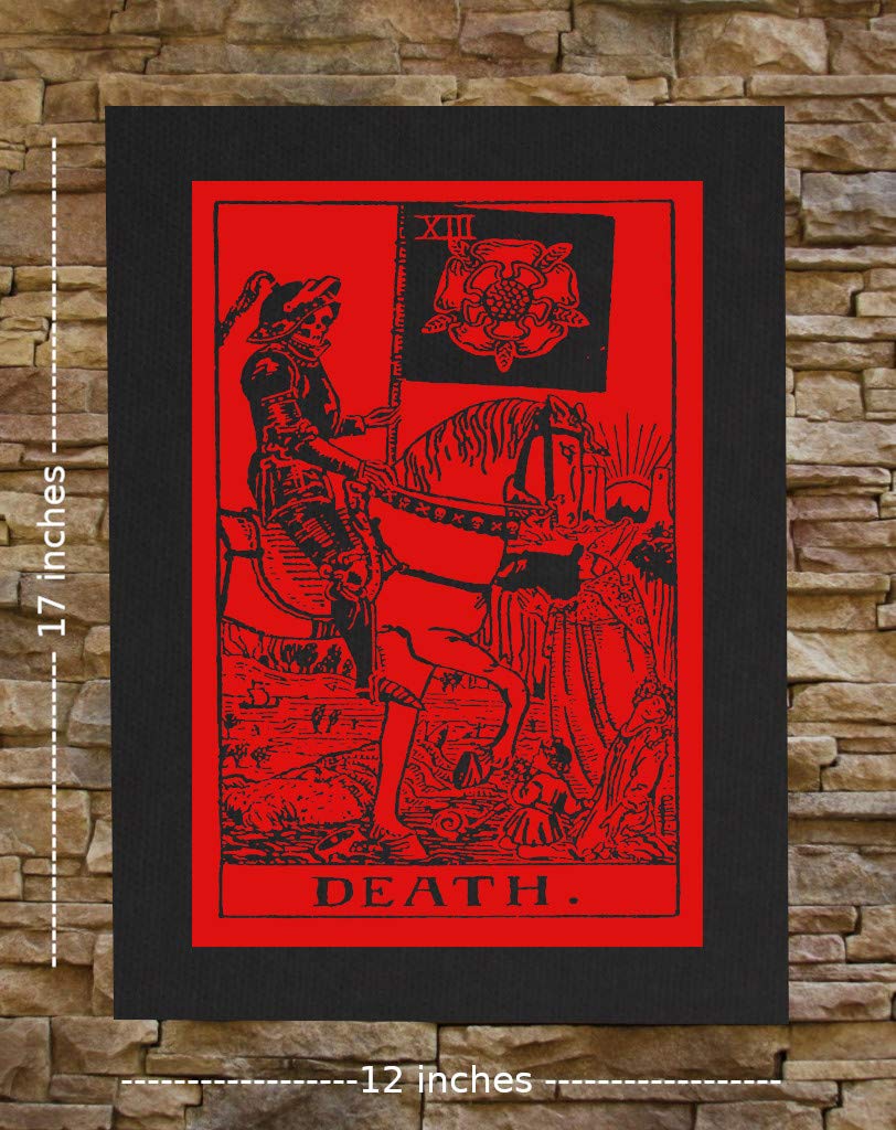 Amazon.com: Chat Noir Death Tarot Card Canvas Print or Back Patch